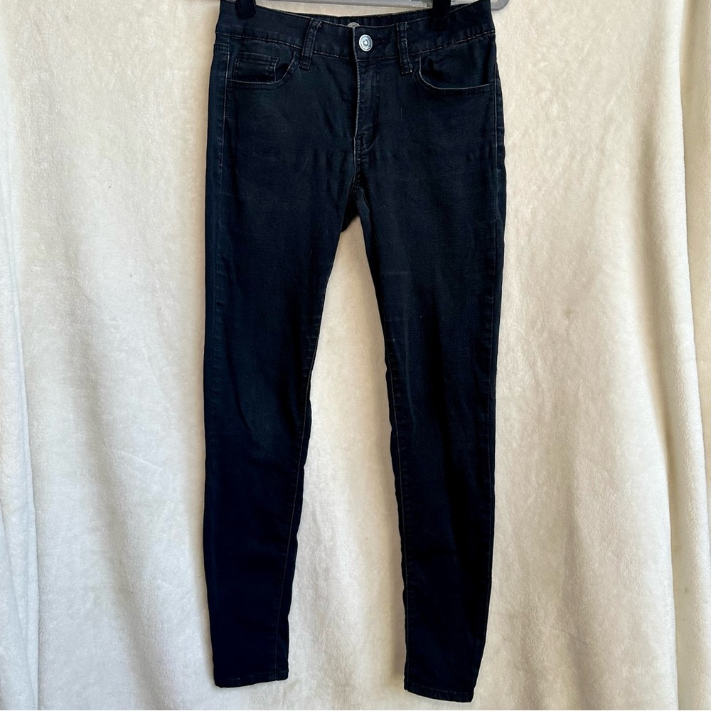 SO Womens Juniors Size 1 Black Low Rise Jegging Skinny Jeans